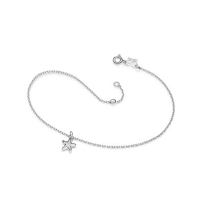 TORNOZELEIRA PRATA 925 ESTRELA DO MAR. MED 25CM ROMMANEL 850116