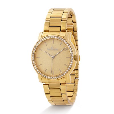 RELÓGIO ANALÓGICO SOCIAL DOURADO ROMMANEL 650134