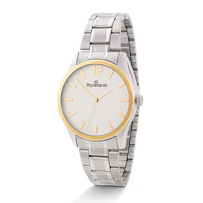 RELÓGIO ANALÓGICO SOCIAL PRATA ROMMANEL 650149