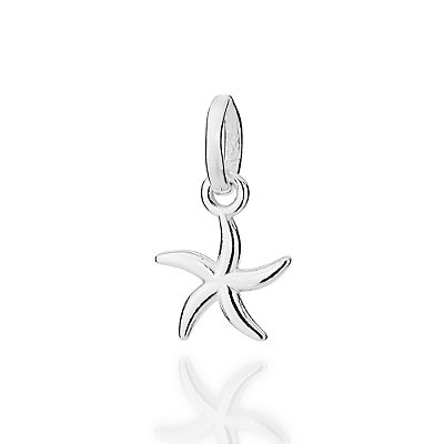 PINGENTE ESTRELA DO MAR PRATA 925. MED 1,3CM ROMMANEL 840307