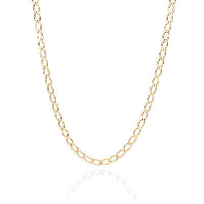 GARGANTILHA FOLHEADO A OURO FIO GROUMET. MED 42CM ROMMANEL 532639