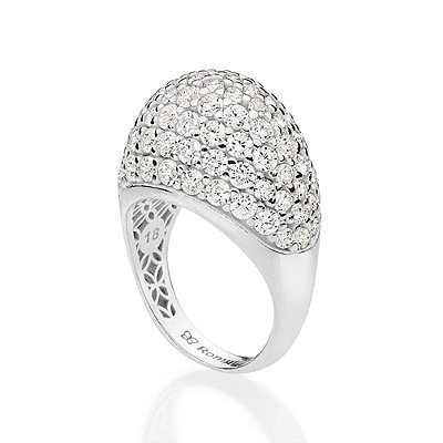 MAXI ANEL OVAL PRATA 925 COM ZIRCÔNIAS ROMMANEL 810395