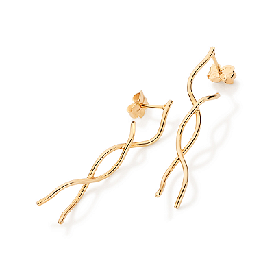 BRINCO ABRAÇO FOLHEADO A OURO COM FIOS ENTRELAÇADOS. MED 4CM ROMMANEL 527628