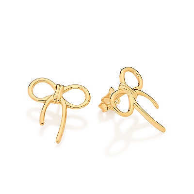 BRINCO LAÇO FOLHEADO A OURO. MED 1,80CM ROMMANEL 527632