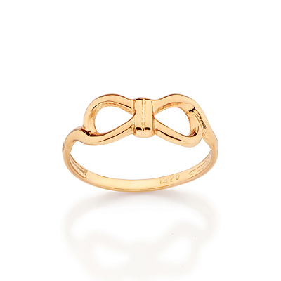 ANEL SKINNY LAÇO FOLHEADO A OURO ROMMANEL 513661