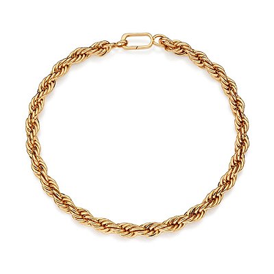 GARGANTILHA FOLHEADO A OURO FIO BAIANO. MED 45CM ROMMANEL 532656