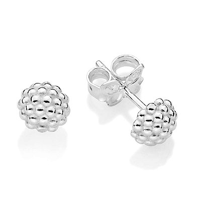 BRINCO REDONDO COM BOLAS PRATA 925. MED 0,6CM ROMMANEL 820342