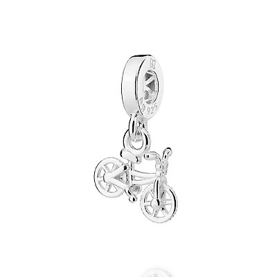 BERLOQUE BICICLETA PRATA 925. MED 1,7CM ROMMANEL 840221