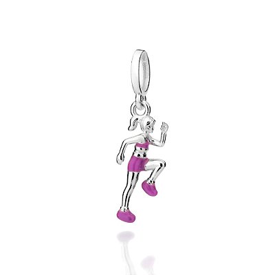 BERLOQUE PRATA 925 CORREDORA COM APLICAÇÃO DE RESINA. MED 2,8CM ROMMANEL 840320