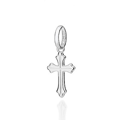 PINGENTE MASCULINO PRATA 925 CRUZ COM FRISOS. MED 2,2CM ROMMANEL 840346