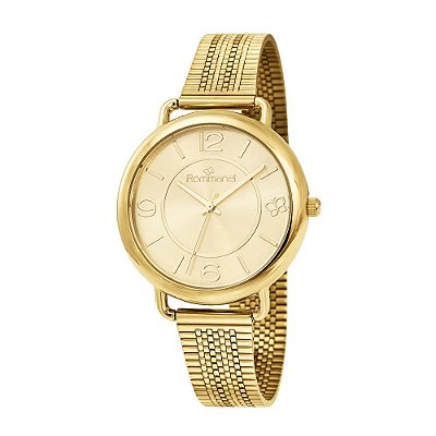 RELÓGIO FEMININO ANALÓGICO SOCIAL DOURADO ROMMANEL 650175