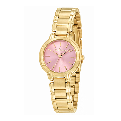 RELÓGIO FEMININO ANALÓGICO SOCIAL DOURADO ROMMANEL 650208