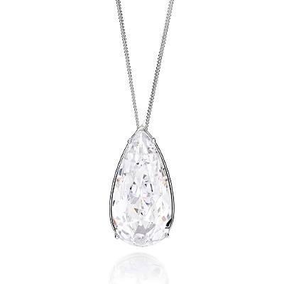 GARGANTILHA GOTA PRATA 925 COM ZIRCÔNIA. MED 50CM ROMMANEL 830177