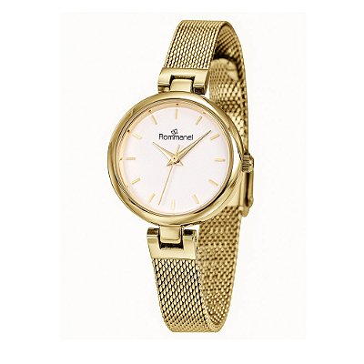 RELÓGIO FEMININO ANALÓGICO SOCIAL DOURADO ROMMANEL 650240