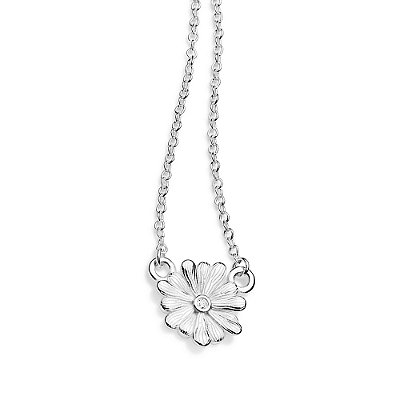 GARGANTILHA FLOR MARGARIDA 925 COM ZIRCÔNIA. MED 45CM ROMMANEL 830172