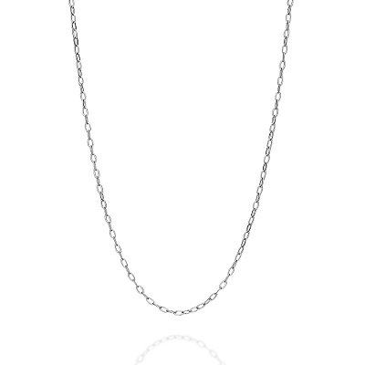 CORDÃO AÇO 316L ELO CADEADO BATIDO. MED 50CM ROMMANEL 230135