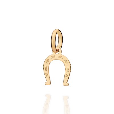 PINGENTE FOLHEADO A OURO FERRADURA. MED 1,7CM ROMMANEL 543036