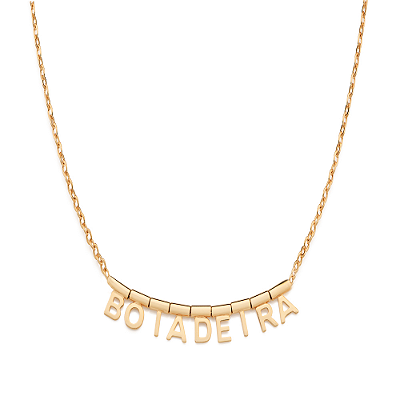 GARGANTILHA BOIADEIRA FOLHEADO A OURO. MED 50CM ROMMANEL 532704