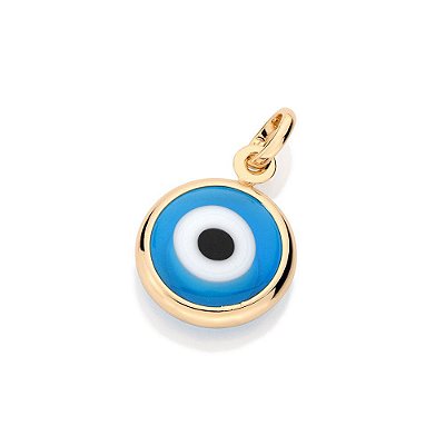 PINGENTE FOLHEADO A OURO OLHO GREGO. MED 1,7CM ROMMANEL 541649