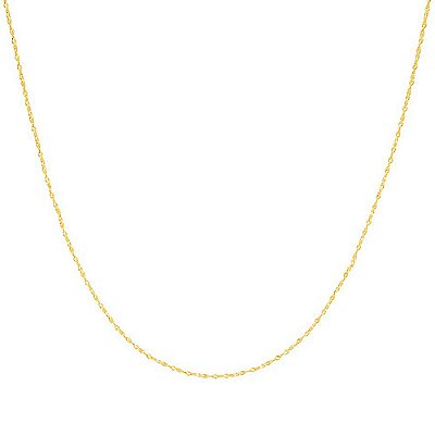 CORRENTE FOLHEADO A OURO FIO CABELO DE ANJO. MED 35/42CM ROMMANEL 530411