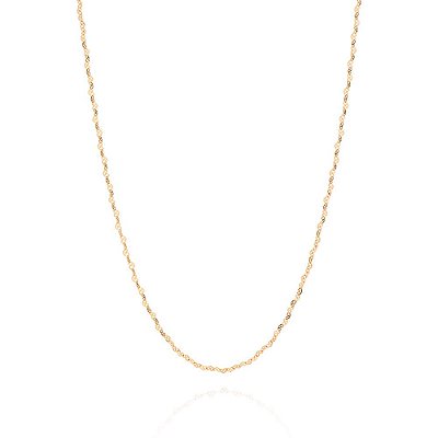 CORRENTE FOLHEADO A OURO ELOS CORAÇÕES. MED 35CM ROMMANEL 531493