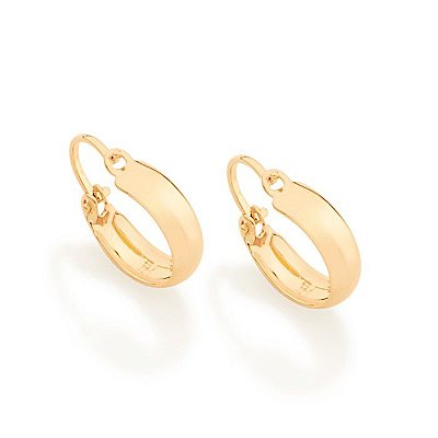 ARGOLA LISA INFANTIL FOLHEADO A OURO. MED 1,5CM ROMMANEL 520763