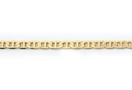 TORNOZELEIRA FOLHEADO A OURO PINO DIAMANTADO. MED 23/25CM ROMMANEL 550745