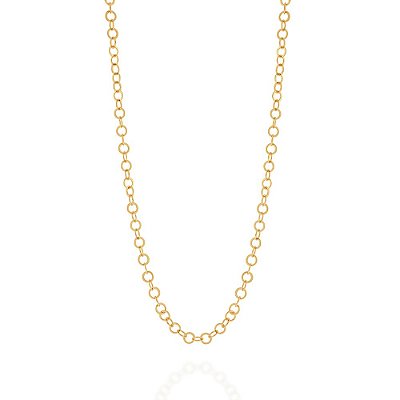CORRENTE FOLHEADO A OURO FIO CADEADO. MED 42CM ROMMANEL 531151