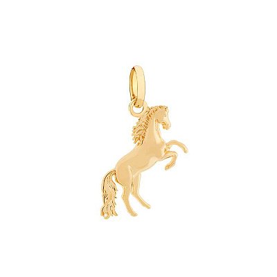 PINGENTE MASCULINO FOLHEADO A OURO CAVALO. MED. 2,50MM ROMMANEL 542046
