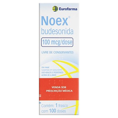 Noex budesonida 100mcg spray nasal 100 doses Eurofarma