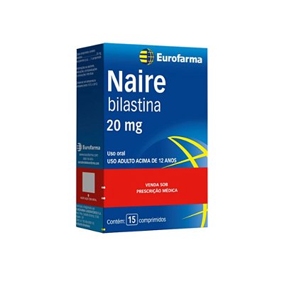 Naire bilastina 20mg 15 comprimidos Eurofarma