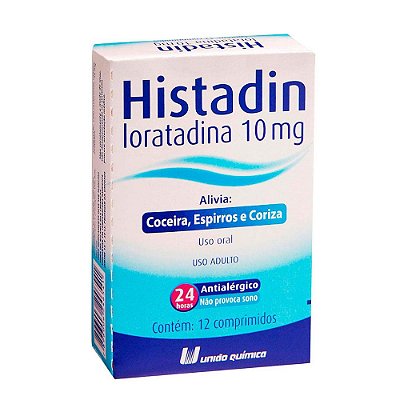Histadin 10mg 12 comprimidos UNIÃO QUÍMICA