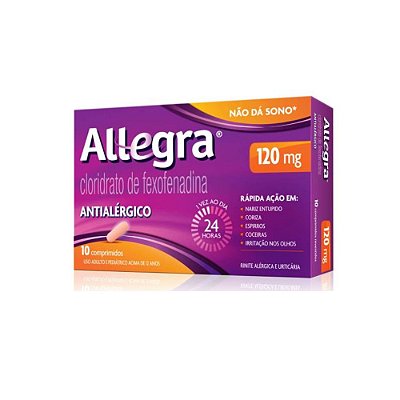 Allegra 120mg 10 comprimidos SANOFI/MEDLEY