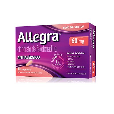 Allegra 60mg 10 comprimidos SANOFI/MEDLEY
