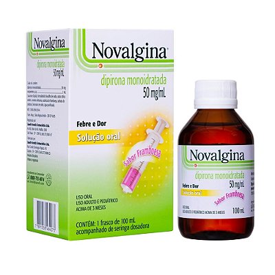 Novalgina Solução Oral  Infantil 100ml SANOFI/MEDLEY