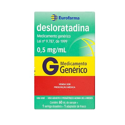 DESLORATADINA 0,5MG/ML 60ML Eurofarma Genérico