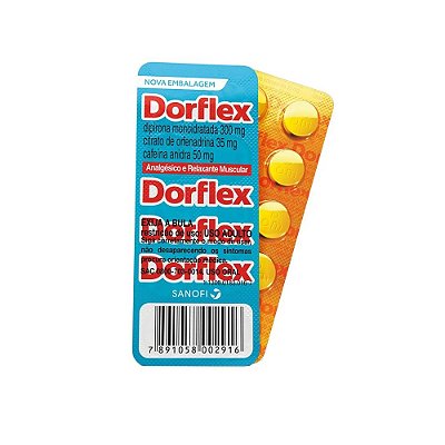 Dorflex analgésico e relaxante muscular 10 comprimidos  SANOFI/MEDLEY