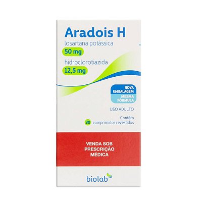 Aradois H 50mg + 12,5mg 30 comprimidos Biolab