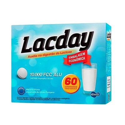 Lacday com 60 Comprimidos mastigáveis EMS
