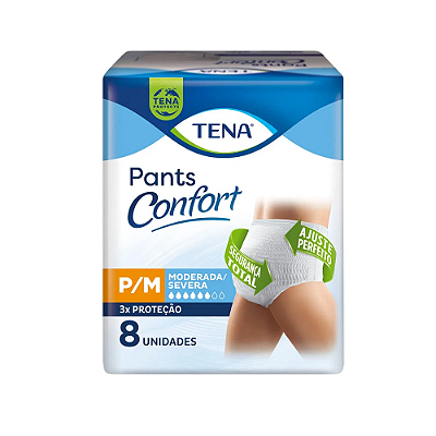 Roupa Íntima Tena Pants Confort P/M 8 unidades ESSITY