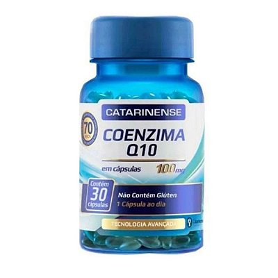Coenzima Q10 100mg com 30 cápsulas Catarinense