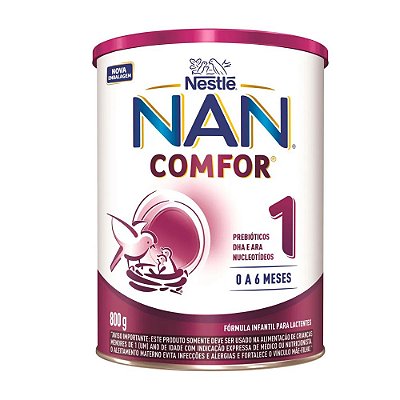 Fórmula Infantil NAN Comfor 1 de  0 a 6 meses 800g Nestlé