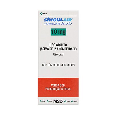 Singulair 10mg com 30 comprimidos Merck Sharp & Dohme