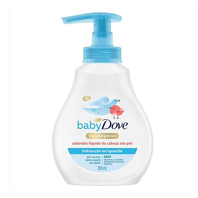 Sabonete Líquido Dove Baby Hidratação Enriquecida com 200ml Unilever