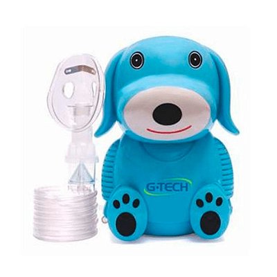 Nebulizador Inalador Compressor Infantil Portátil Nebdog Azul G-Tech 110V/220V