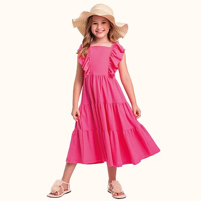 Vestido Rosa Chiclete