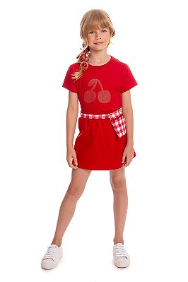 Conjunto Vermelho Cereja