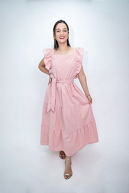 Vestido Viviane - Rosa Bebê