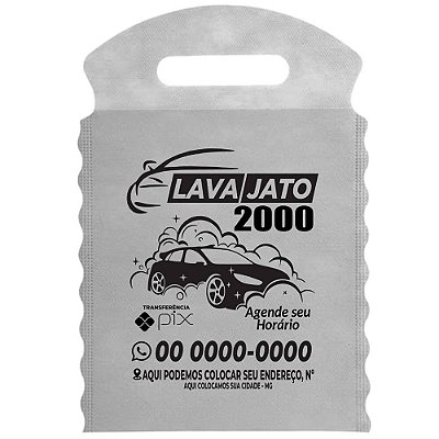 1000 Und Sacolinha Lixo Car Impressão 1 Cor 21x30 Cm Tnt