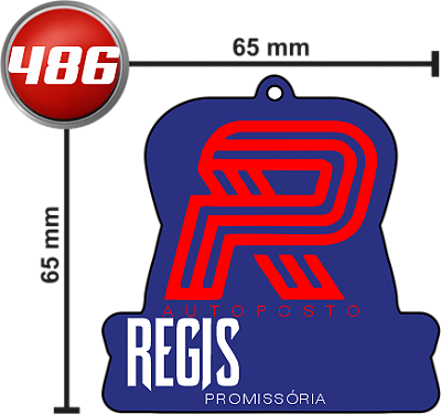 ERE REGIS 6,5X6,5CM 22992 > MODELO AROMATIZANTE CHEIRINHO PERSONALIZADO